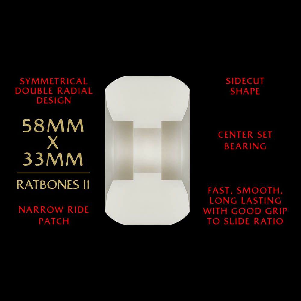 POWELL PERALTA WHEEL パウエルペラルタ ウィール DRAGON FORMULA（DF）93A RATBONES II DRAGONS 58mm x 33mm スケートボード スケボー 3