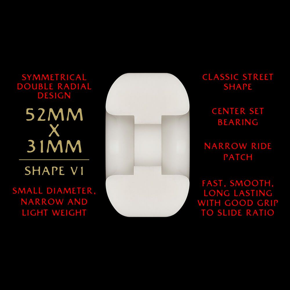 POWELL PERALTA WHEEL パウエルペラルタ ウィール DRAGON FORMULA（DF）93A V1 DRAGONS 52mm x 31mm スケートボード スケボー 3