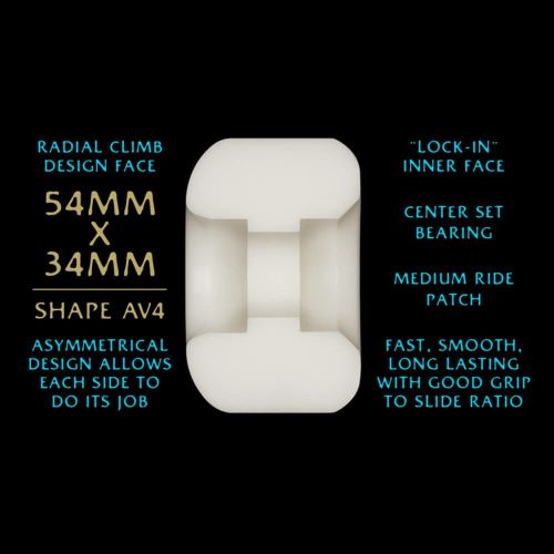 POWELL PERALTA WHEEL パウエルペラルタ ウィール DRAGON FORMULA（DF）97A AV4 NANO RATS 54mm x 34mm スケートボード スケボー 3