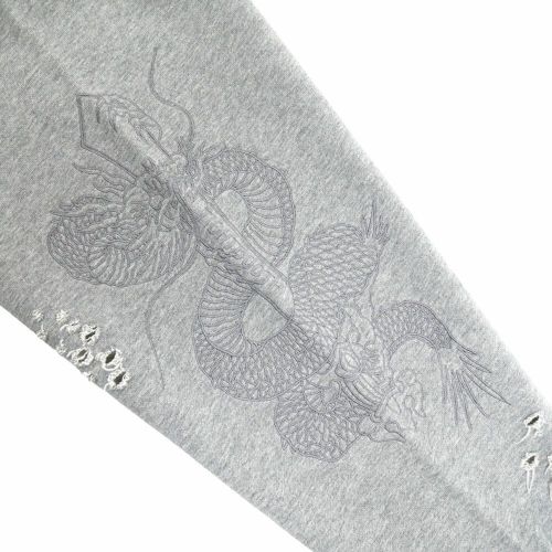 TIGHTBOOTH（TBPR） CREW SWEAT タイトブース トレーナー TBPR x DELUXE DAMAGE GREY スケートボード スケボー 2