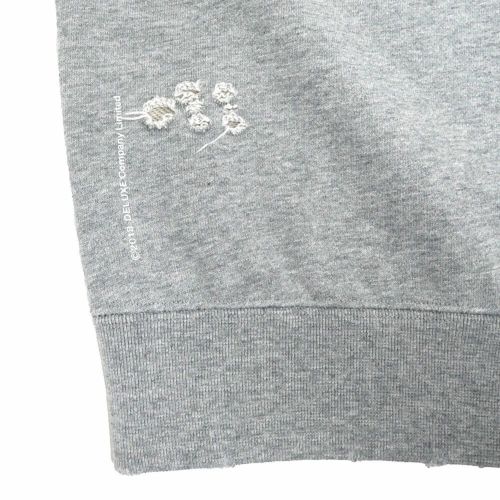 TIGHTBOOTH（TBPR） CREW SWEAT タイトブース トレーナー TBPR x DELUXE DAMAGE GREY スケートボード スケボー 5