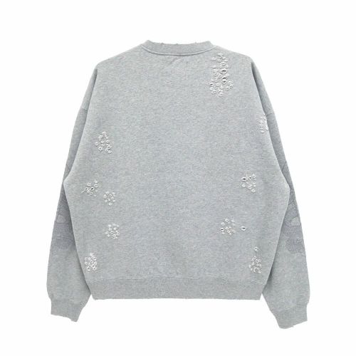 TIGHTBOOTH（TBPR） CREW SWEAT タイトブース トレーナー TBPR x DELUXE DAMAGE GREY スケートボード スケボー 7