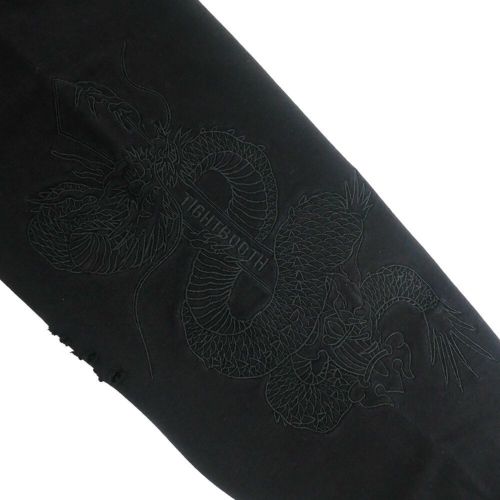 TIGHTBOOTH（TBPR） CREW SWEAT タイトブース トレーナー TBPR x DELUXE DAMAGE BLACK スケートボード スケボー 2