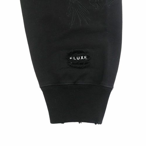 TIGHTBOOTH（TBPR） CREW SWEAT タイトブース トレーナー TBPR x DELUXE DAMAGE BLACK スケートボード スケボー 4