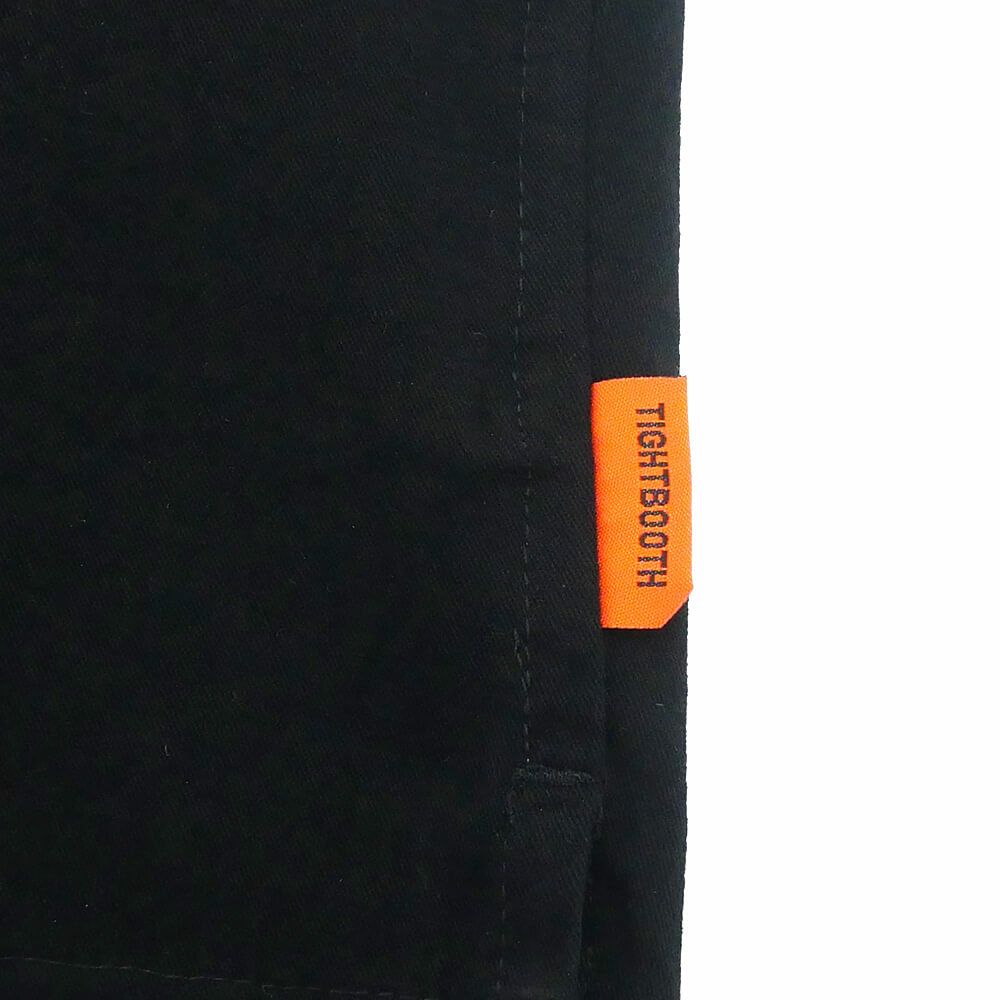 TIGHTBOOTH（TBPR） LONG SLEEVE タイトブース 長袖シャツ TBPR x DELUXE TBPR x DELUX FLANNEL SKIPPER SHIRT BLACK スケートボード スケボー 5