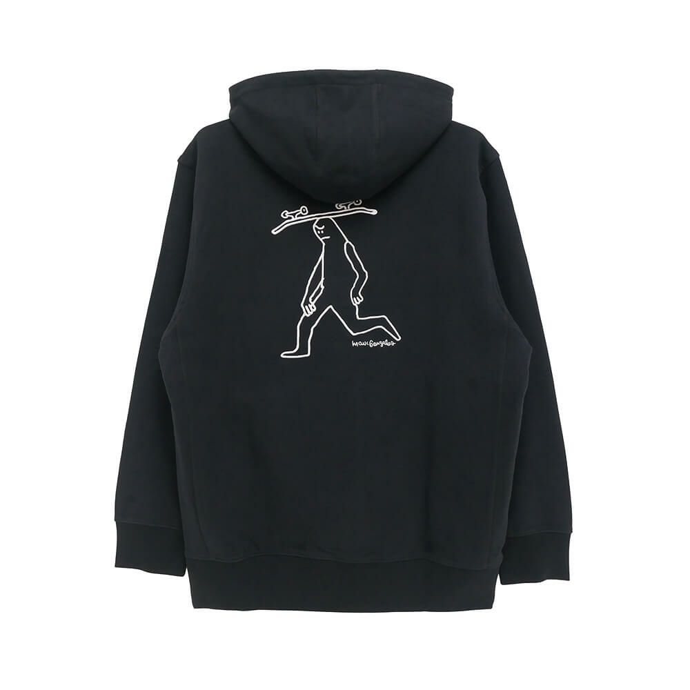 ADIDAS SKATEBOARDING HOOD アディダススケートボーディング パーカー GONZALES SKATEHEAD BLACK スケートボード スケボー 