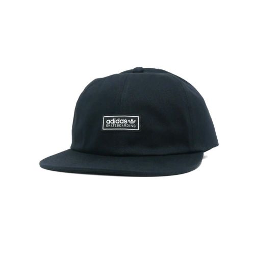 ADIDAS SKATEBOARDING CAP アディダススケートボーディング キャップ LOWKEY 6 PANEL SNAPBACK BLACK スケートボード スケボー 