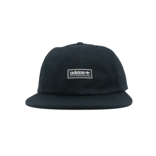 ADIDAS SKATEBOARDING CAP アディダススケートボーディング キャップ LOWKEY 6 PANEL SNAPBACK BLACK スケートボード スケボー 1