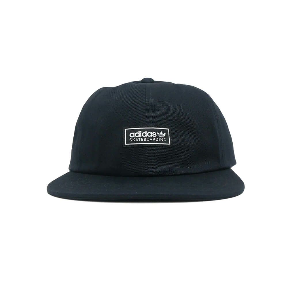 ADIDAS SKATEBOARDING CAP アディダススケートボーディング キャップ LOWKEY 6 PANEL SNAPBACK BLACK スケートボード スケボー 1