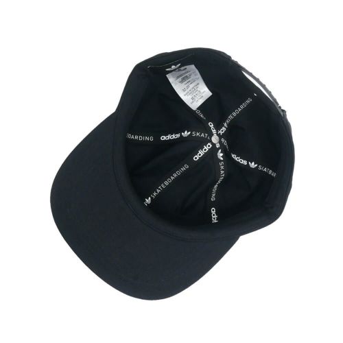 ADIDAS SKATEBOARDING CAP アディダススケートボーディング キャップ LOWKEY 6 PANEL SNAPBACK BLACK スケートボード スケボー 3