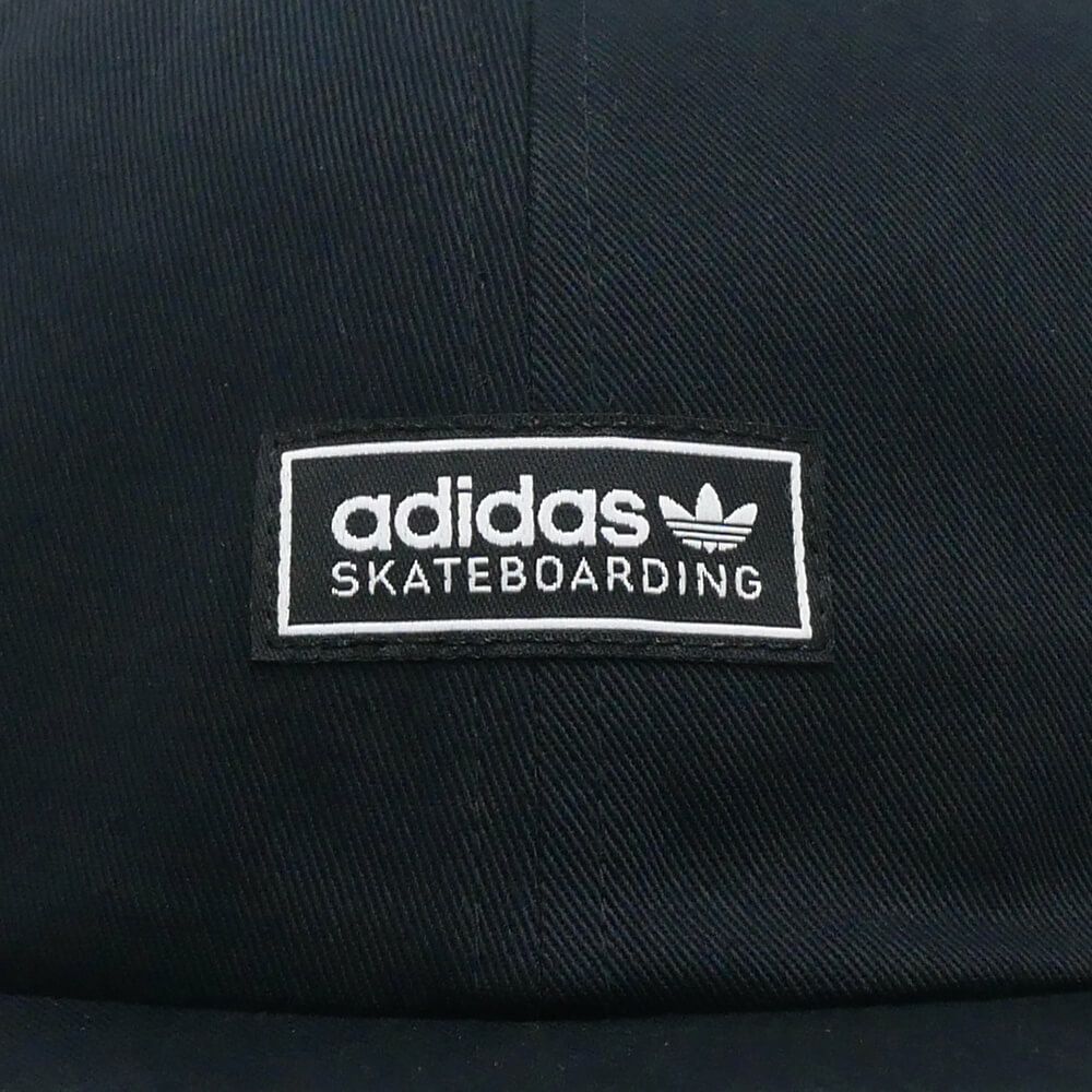 ADIDAS SKATEBOARDING CAP アディダススケートボーディング キャップ LOWKEY 6 PANEL SNAPBACK BLACK スケートボード スケボー 4