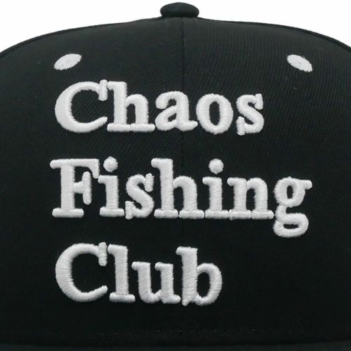 CHAOS FISHING CLUB CAP カオスフィッシングクラブ キャップ LOGO (NEW ERA) BLACK スケートボード スケボー 7