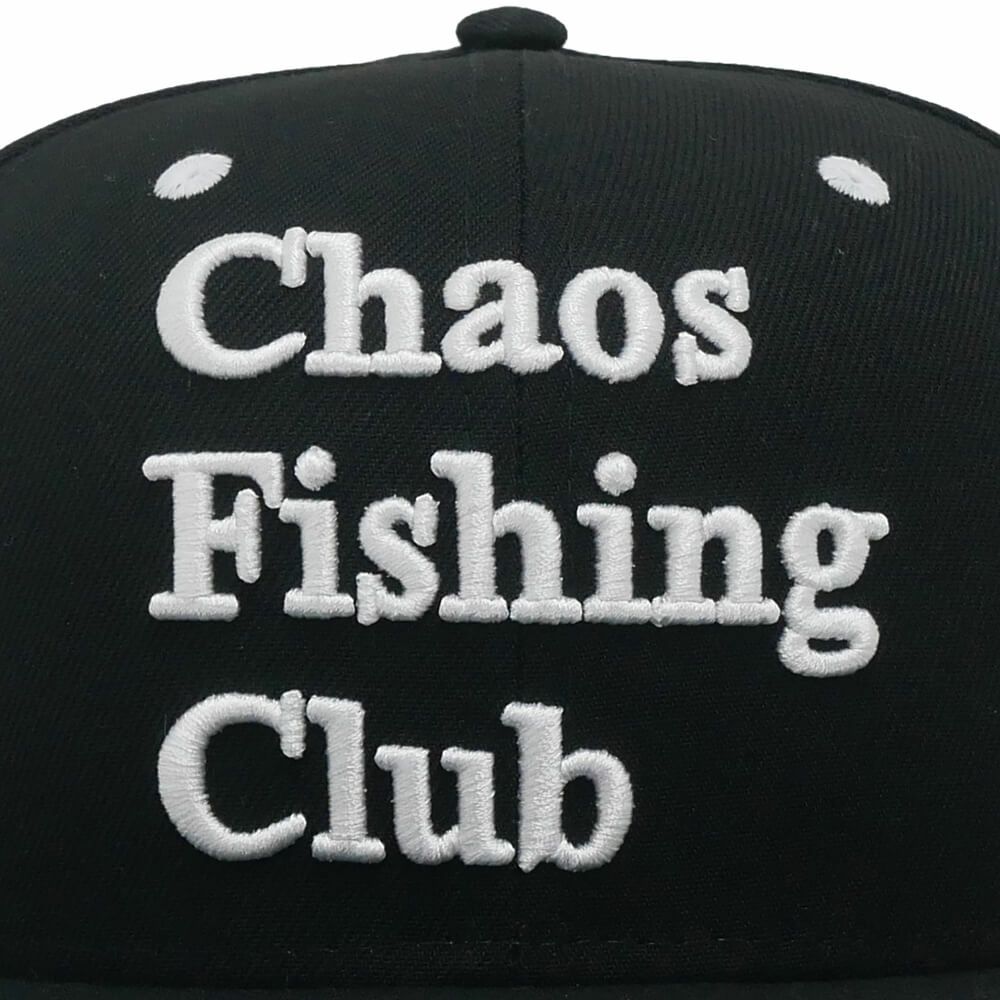 CHAOS FISHING CLUB CAP カオスフィッシングクラブ キャップ LOGO (NEW ERA) BLACK スケートボード スケボー 7