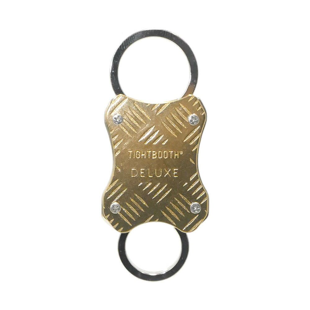 TIGHTBOOTH（TBPR）KEYHOLDER タイトブース キーホルダー TIGHTBOOTH x DELUXE CHECKER PLATE CARABINER BRASS スケートボード スケボー 1