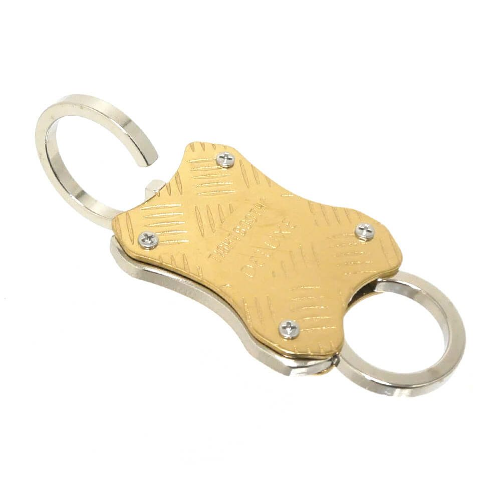 TIGHTBOOTH（TBPR）KEYHOLDER タイトブース キーホルダー TIGHTBOOTH x DELUXE CHECKER PLATE CARABINER BRASS スケートボード スケボー 2