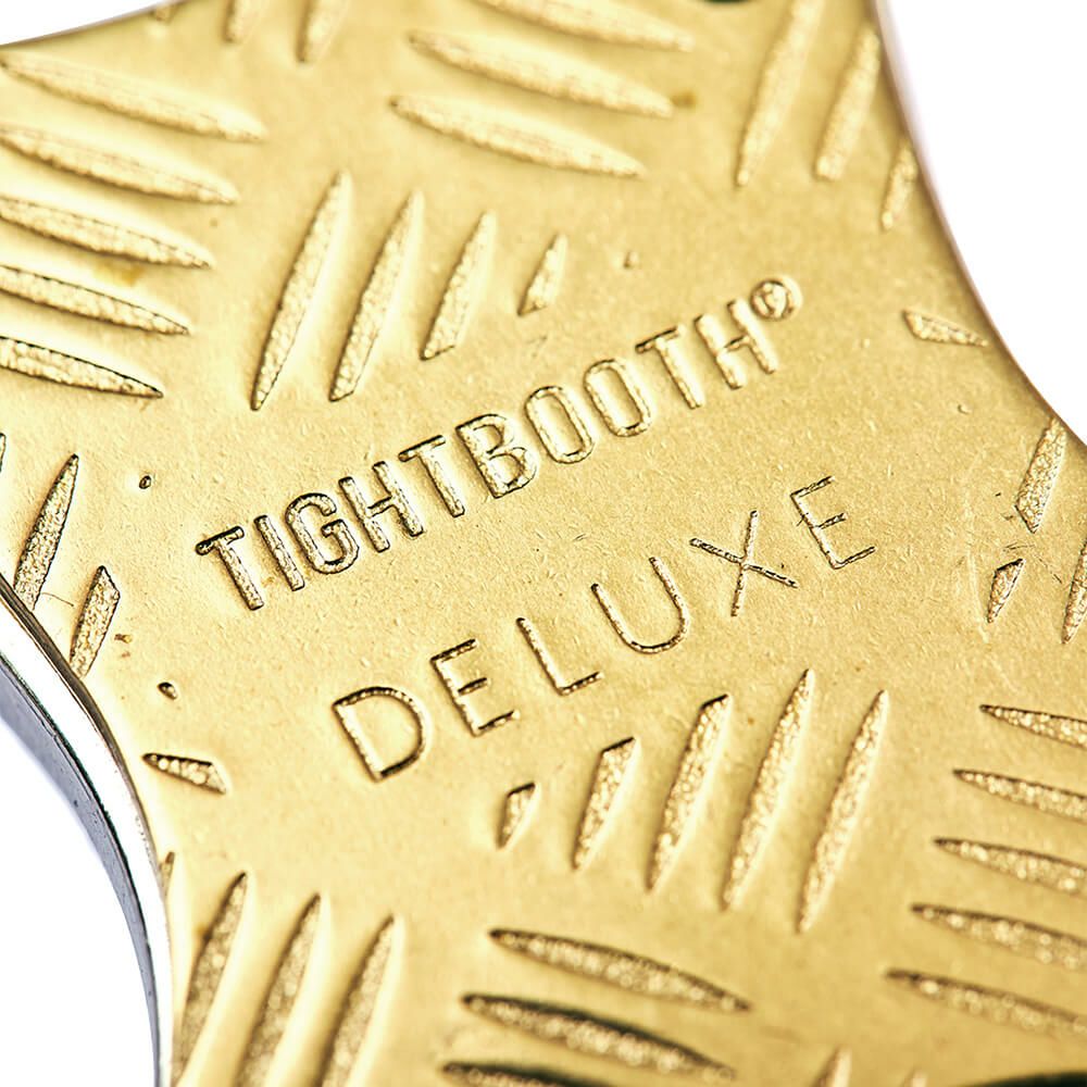 TIGHTBOOTH（TBPR）KEYHOLDER タイトブース キーホルダー TIGHTBOOTH x DELUXE CHECKER PLATE CARABINER BRASS スケートボード スケボー 5