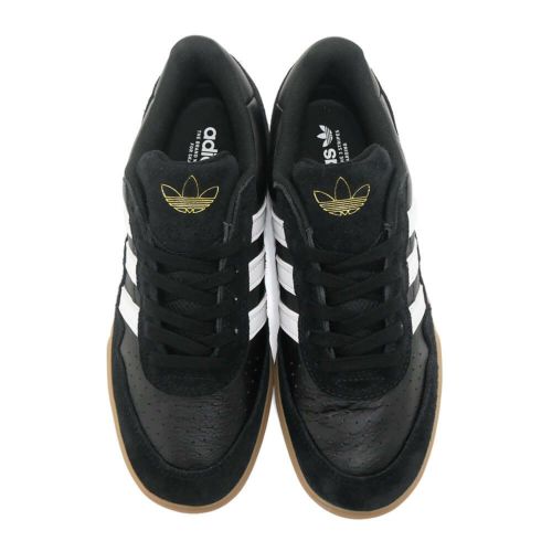 ADIDAS SKATEBOARDING SHOES アディダススケートボーディング シューズ スニーカー TYSHAWN II BLACK/WHITE/GUM HQ4734 スケートボード スケボー 2