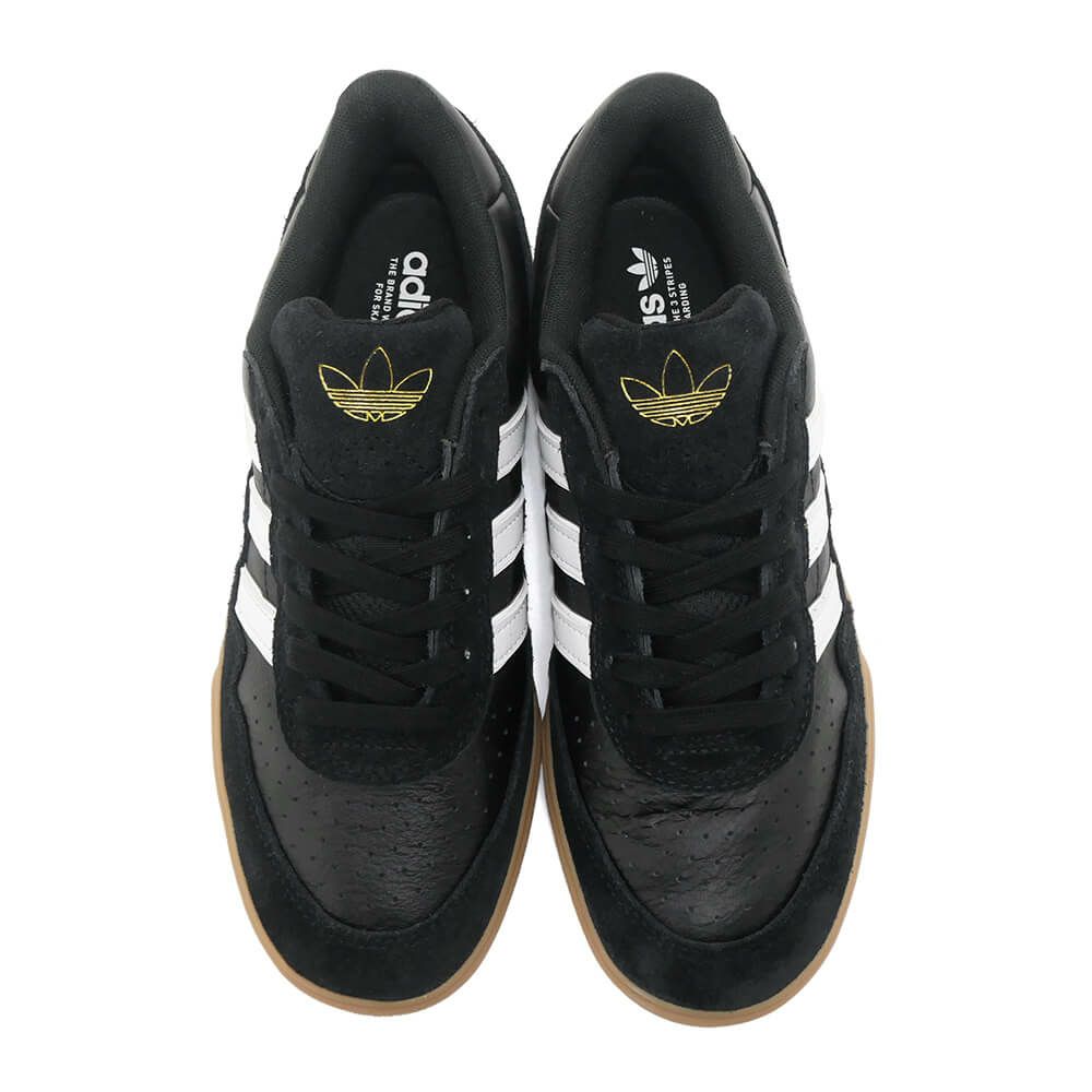 ADIDAS SKATEBOARDING SHOES アディダススケートボーディング シューズ スニーカー TYSHAWN II BLACK/WHITE/GUM HQ4734 スケートボード スケボー 2