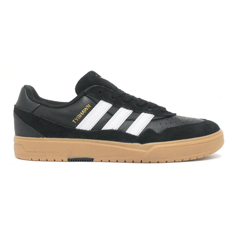 ADIDAS SKATEBOARDING SHOES アディダススケートボーディング シューズ スニーカー TYSHAWN II BLACK/WHITE/GUM HQ4734 スケートボード スケボー 4