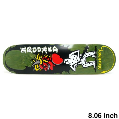 KROOKED DECK クルキッド デッキ EDDIE CERNICKY DEVIL ED OLIVE STAIN 8.06 スケートボード スケボー 1