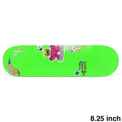 KROOKED DECK クルキッド デッキ BRAD CROMER NEON STICKER 8.25 スケートボード スケボー　1