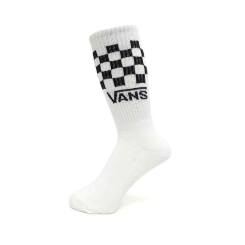  VANS SOCKS バンズ ソックス 靴下 CLASSIC CHECK CREW 3 PACK 白（US企画） スケートボード スケボー 2