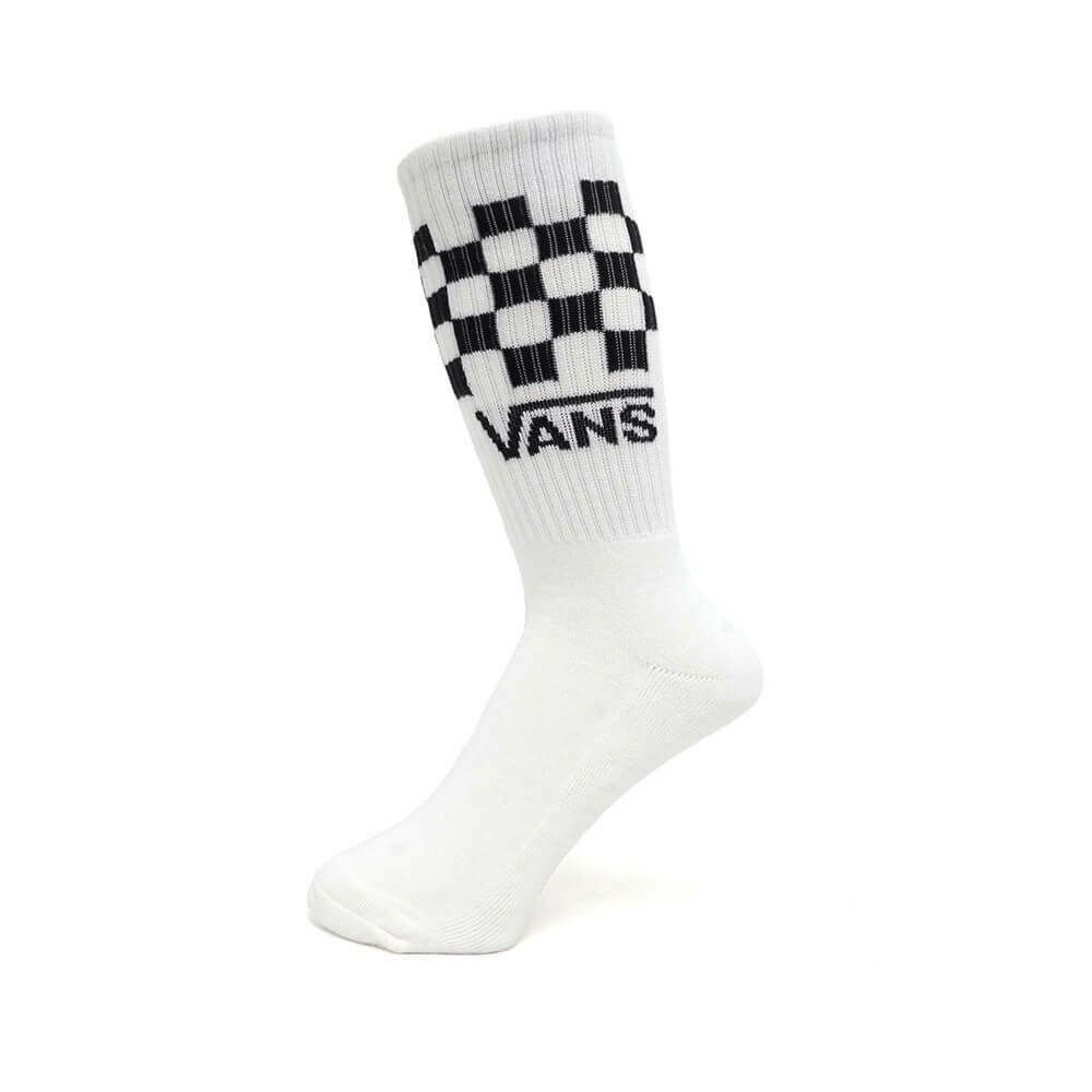  VANS SOCKS バンズ ソックス 靴下 CLASSIC CHECK CREW 3 PACK 白（US企画） スケートボード スケボー 2