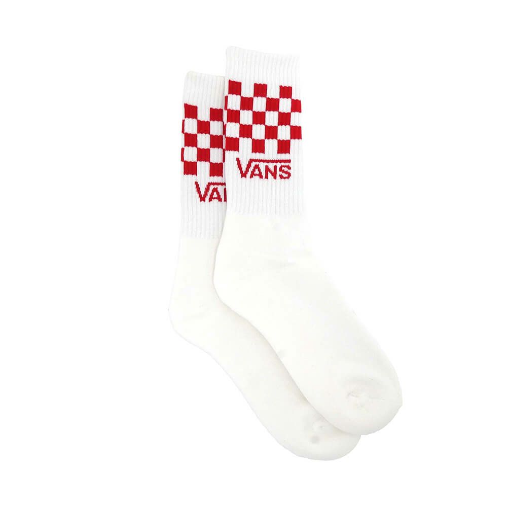  VANS SOCKS バンズ ソックス 靴下 CLASSIC CHECK CREW 3 PACK 白（US企画） スケートボード スケボー 8