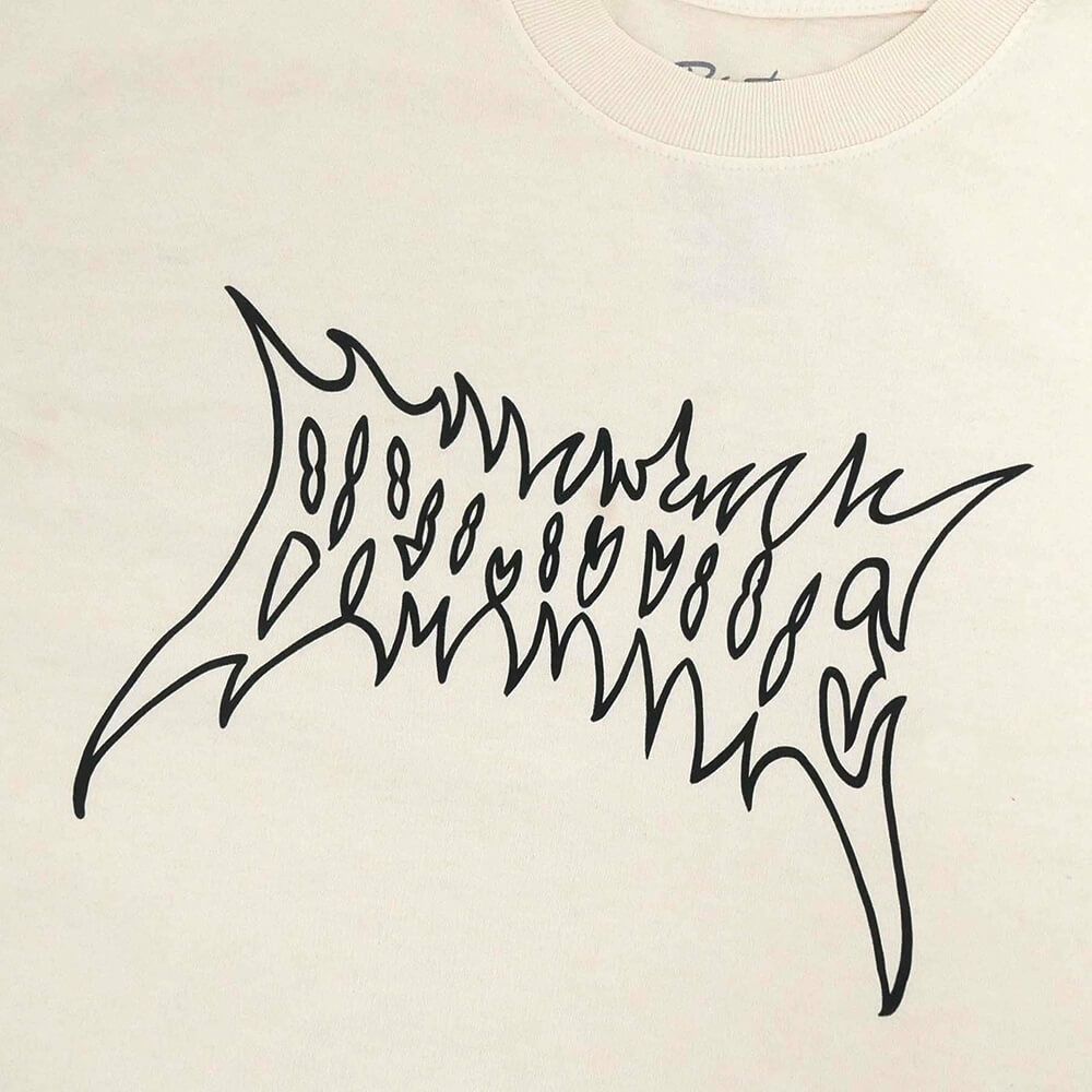 PRIMITIVE T-SHIRT プリミティブ Tシャツ THREAT HW CREAM スケートボード スケボー 1