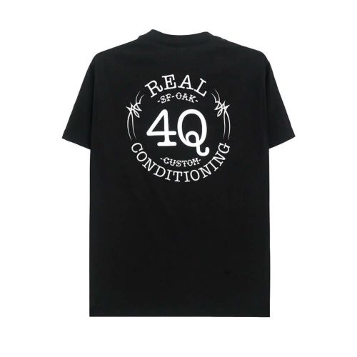 REAL T-SHIRT リアル Tシャツ 4Q BLACK スケートボード スケボー 