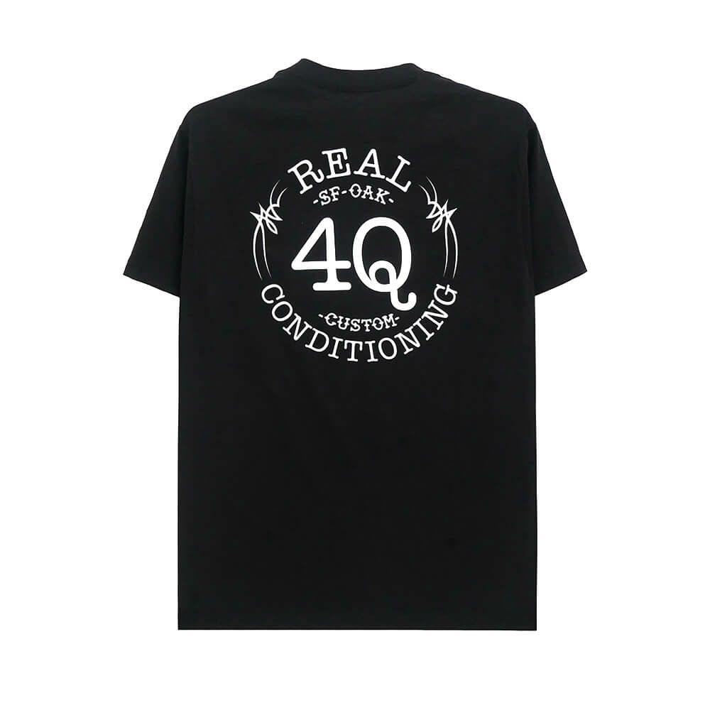 REAL T-SHIRT リアル Tシャツ 4Q BLACK スケートボード スケボー 