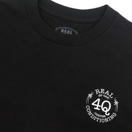 REAL T-SHIRT リアル Tシャツ 4Q BLACK スケートボード スケボー 2