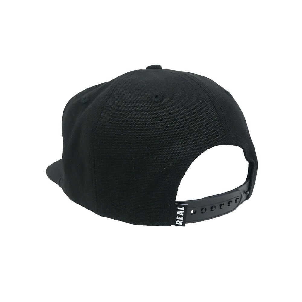 REAL CAP リアル キャップ 4Q SNAPBACK BLACK スケートボード スケボー 2
