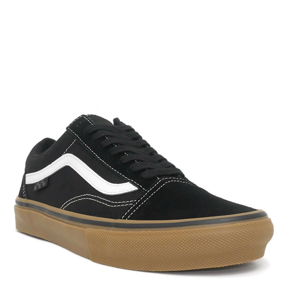 VANS SHOES バンズ シューズ スニーカー オールドスクール SKATE OLD SKOOL BLACK/GUM/WHITE（US企画） スケートボード スケボー 1