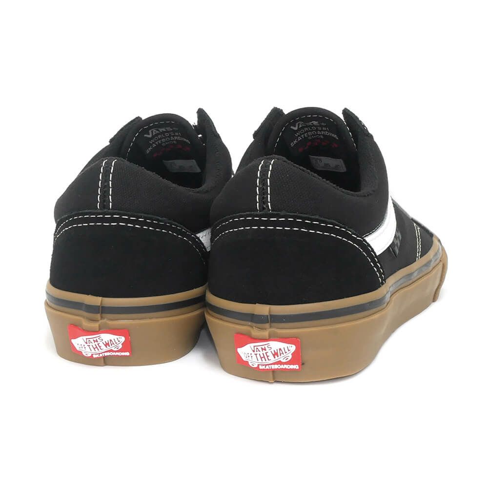 VANS SHOES バンズ シューズ スニーカー オールドスクール SKATE OLD SKOOL BLACK/GUM/WHITE（US企画） スケートボード スケボー 3