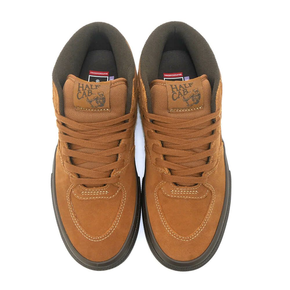 VANS SHOES バンズ シューズ スニーカー ハーフキャブ SKATE HALF CAB GOLDEN BROWN/GUM（US企画） スケートボード スケボー 2