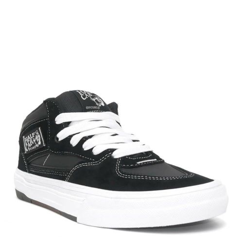 VANS SHOES バンズ シューズ スニーカー ハーフキャブ SKATE HALF CAB WAFFLECUP BLACK/WHITE（US企画） スケートボード スケボー 1