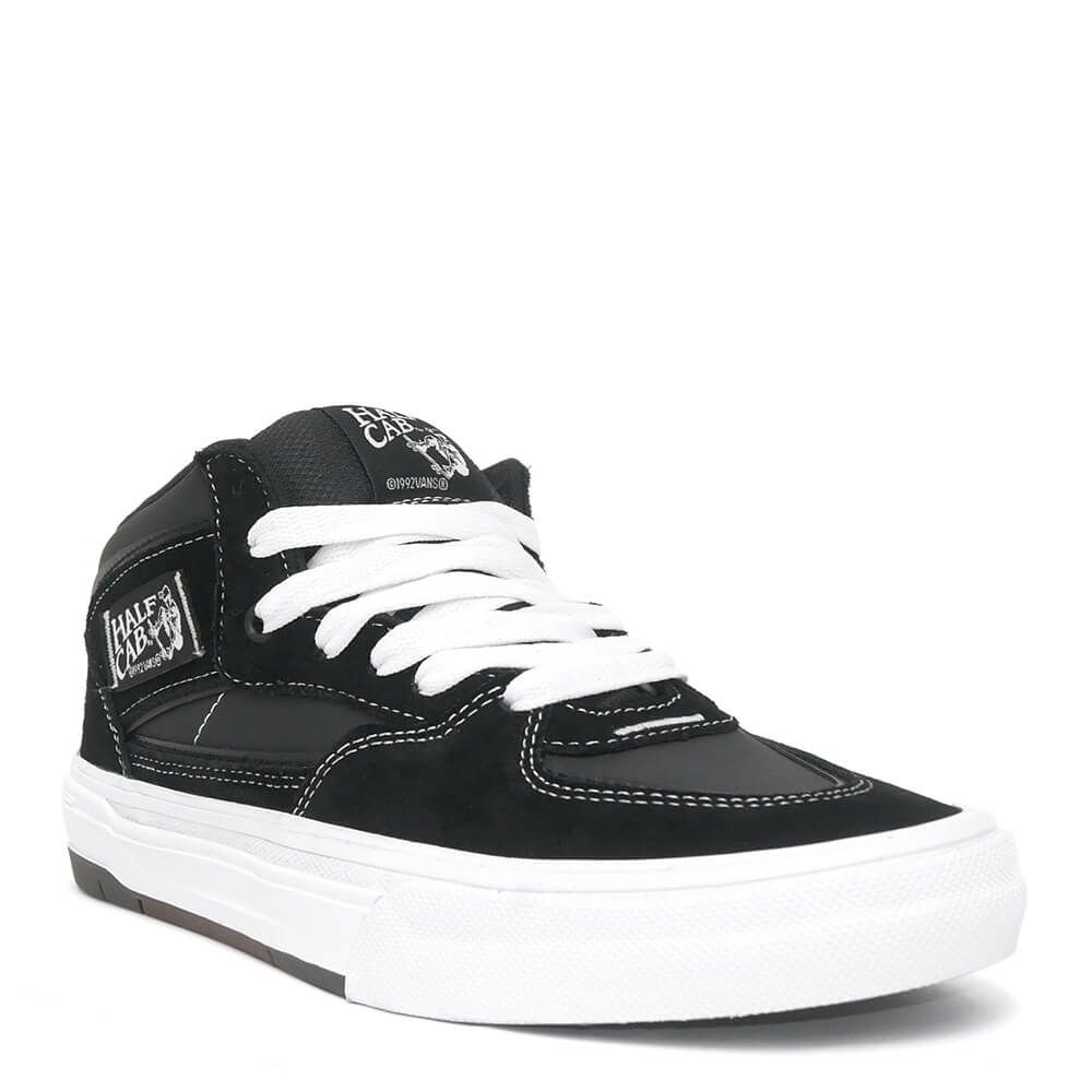 VANS SHOES バンズ シューズ スニーカー ハーフキャブ SKATE HALF CAB WAFFLECUP BLACK/WHITE（US企画） スケートボード スケボー 1