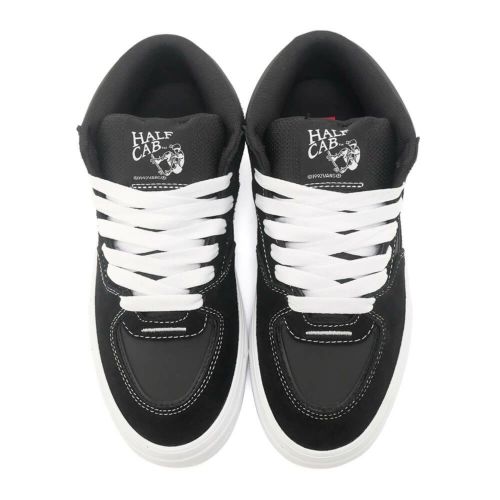 VANS SHOES バンズ シューズ スニーカー ハーフキャブ SKATE HALF CAB WAFFLECUP BLACK/WHITE（US企画） スケートボード スケボー 2