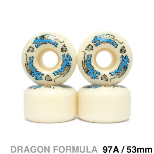 POWELL PERALTA WHEEL パウエルペラルタ ウィール DRAGON FORMULA（DF）97A AV4 NANO RATS 53mm x 34mm スケートボード スケボー 1