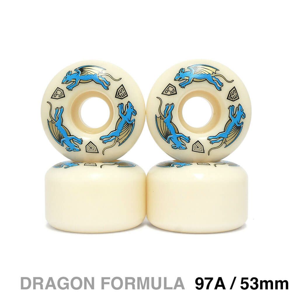 POWELL PERALTA WHEEL パウエルペラルタ ウィール DRAGON FORMULA（DF）97A AV4 NANO RATS 53mm x 34mm スケートボード スケボー 1