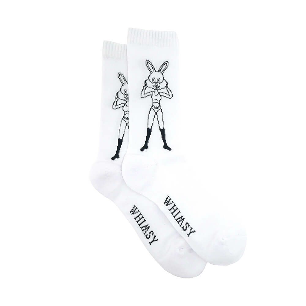 WHIMSY SOCKS ウィムジー ソックス 靴下 NISHIYAMA WHITE スケートボード スケボー 3