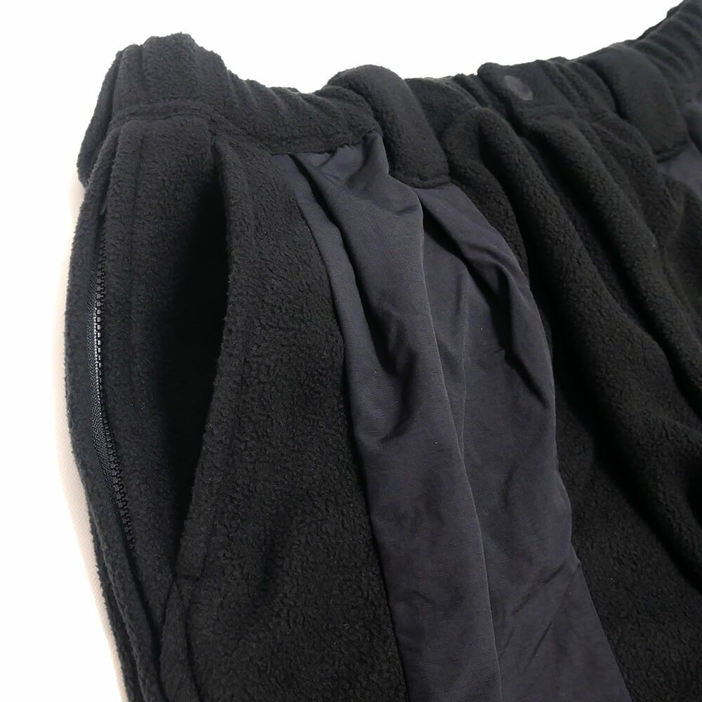 TIGHTBOOTH（TBPR） PANTS タイトブース パンツ ジーンズ TBPR x 紅桜 NYLON PANEL FLEECE BALOON BLACK スケートボード スケボー 1