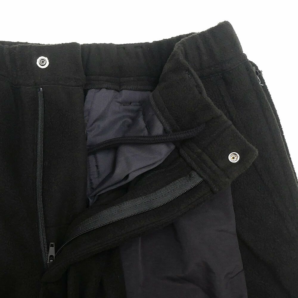 TIGHTBOOTH（TBPR） PANTS タイトブース パンツ ジーンズ TBPR x 紅桜 NYLON PANEL FLEECE BALOON BLACK スケートボード スケボー 5