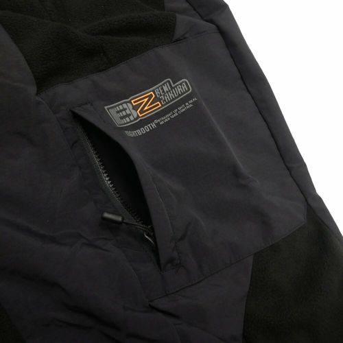 TIGHTBOOTH（TBPR） PANTS タイトブース パンツ ジーンズ TBPR x 紅桜 NYLON PANEL FLEECE BALOON BLACK スケートボード スケボー 9