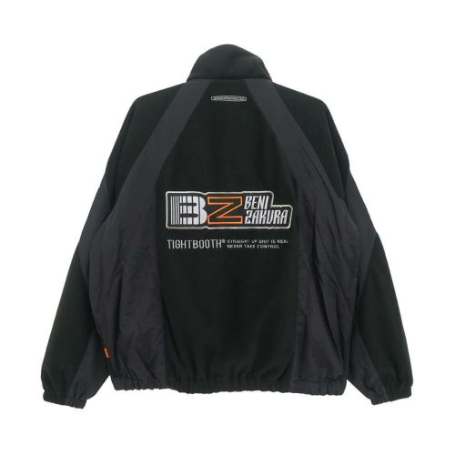 TIGHTBOOTH（TBPR） JACKET タイトブース ジャケット TBPR x 紅桜 NYLON PANEL FLEECE BLACK スケートボード スケボー 