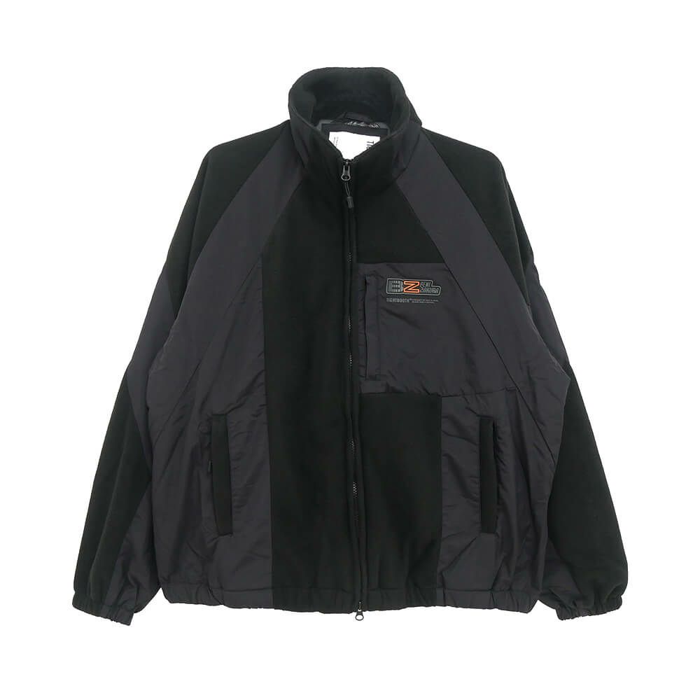 TIGHTBOOTH（TBPR） JACKET タイトブース ジャケット TBPR x 紅桜 NYLON PANEL FLEECE BLACK スケートボード スケボー 1