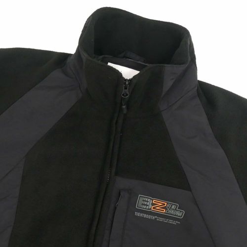 TIGHTBOOTH（TBPR） JACKET タイトブース ジャケット TBPR x 紅桜 NYLON PANEL FLEECE BLACK スケートボード スケボー 2