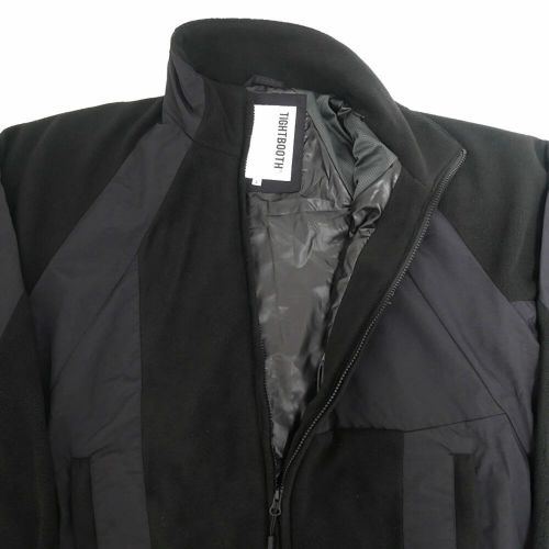 TIGHTBOOTH（TBPR） JACKET タイトブース ジャケット TBPR x 紅桜 NYLON PANEL FLEECE BLACK スケートボード スケボー 3
