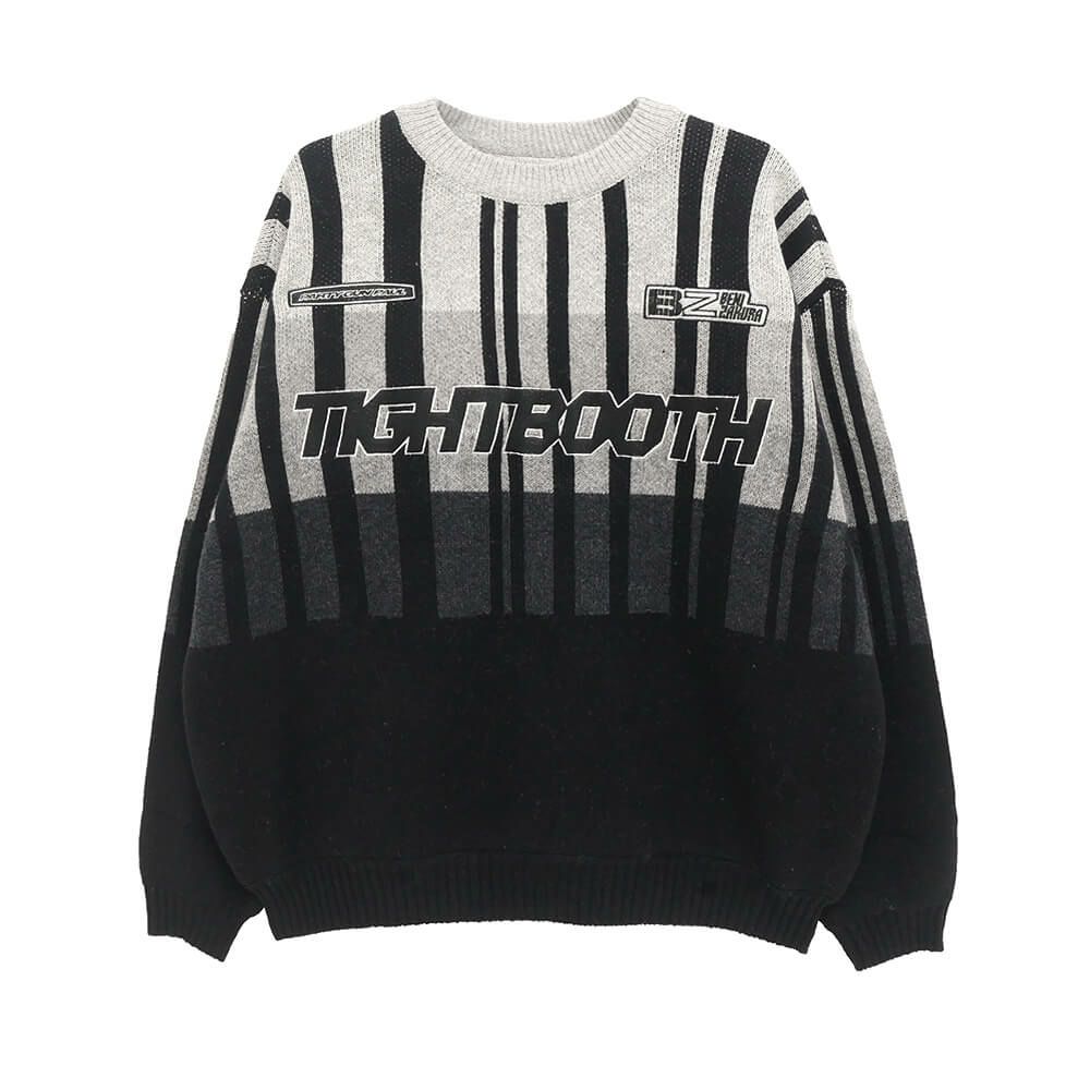 TIGHTBOOTH（TBPR）SWEATER タイトブース セーター TBPR x 紅桜 JQ KNIT BLACK スケートボード スケボー 